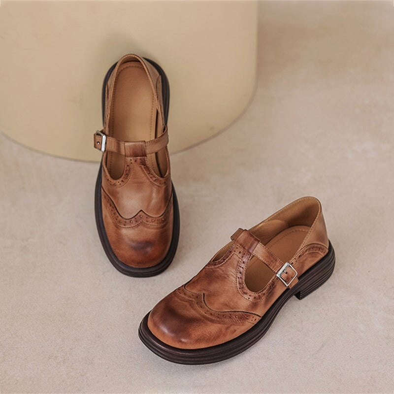 Lillian | Classic Mary Jane Loafers with Strap