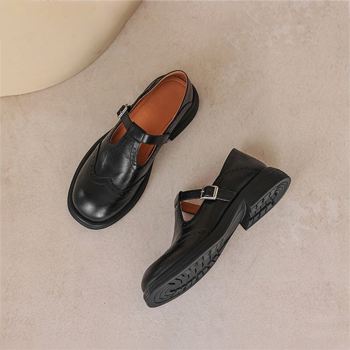 Lillian | Classic Mary Jane Loafers with Strap