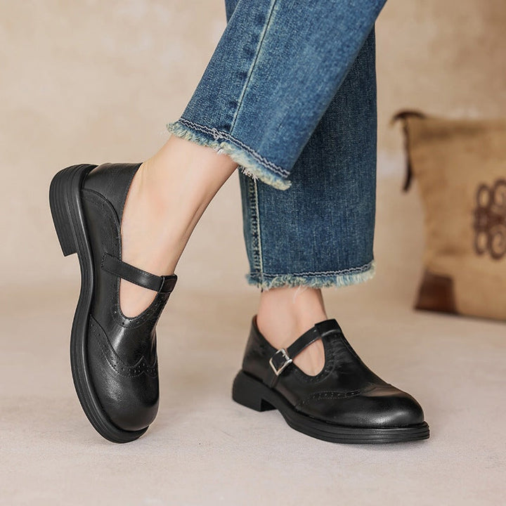 Lillian | Classic Mary Jane Loafers with Strap