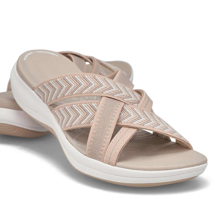 Lillian | Slide Sandals with Crisscross Straps