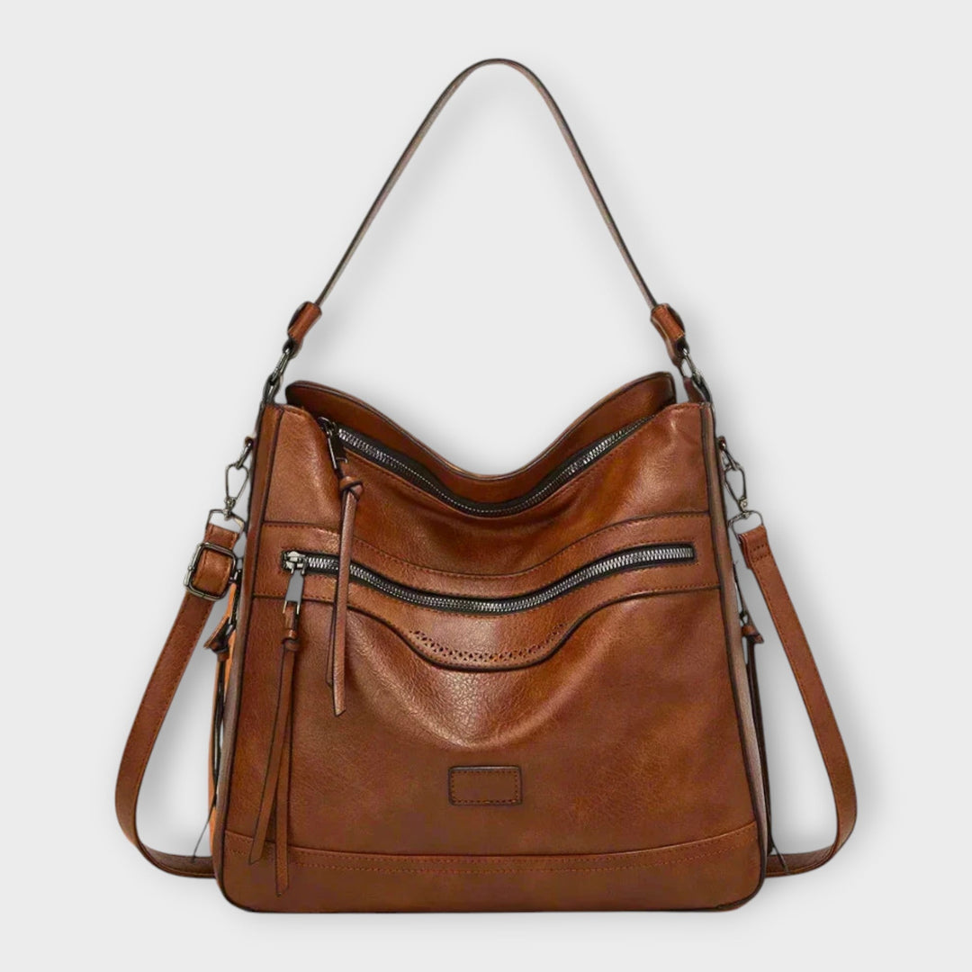 Lina | Shoulder Bag with Multiple Zip Pockets