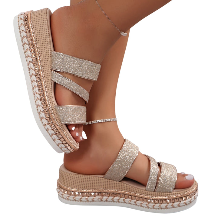 Lubna | Chic Platform Sandals with Strappy Upper