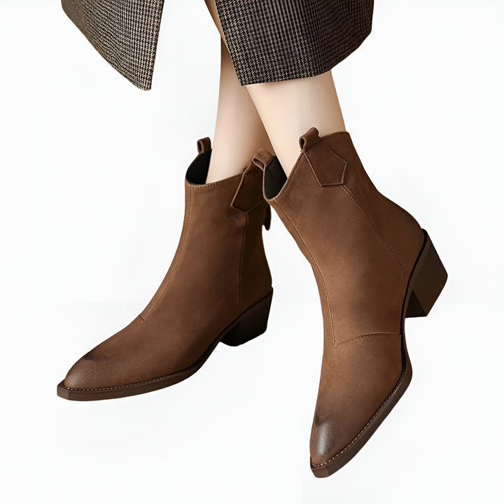 Lurline | Classic Ankle Boots with Block Heel