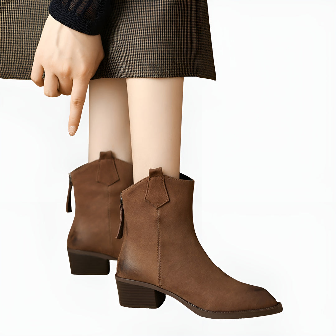 Lurline | Classic Ankle Boots with Block Heel