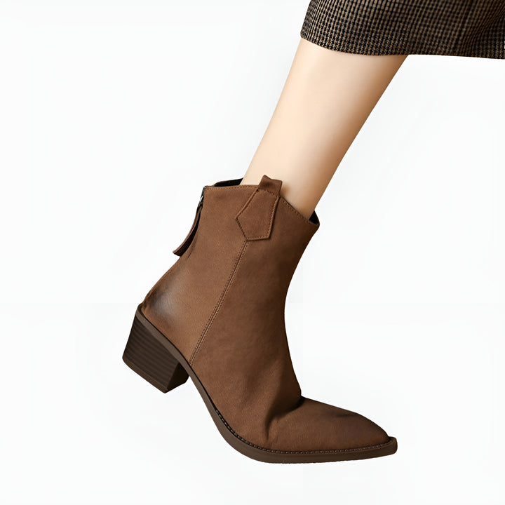 Lurline | Classic Ankle Boots with Block Heel