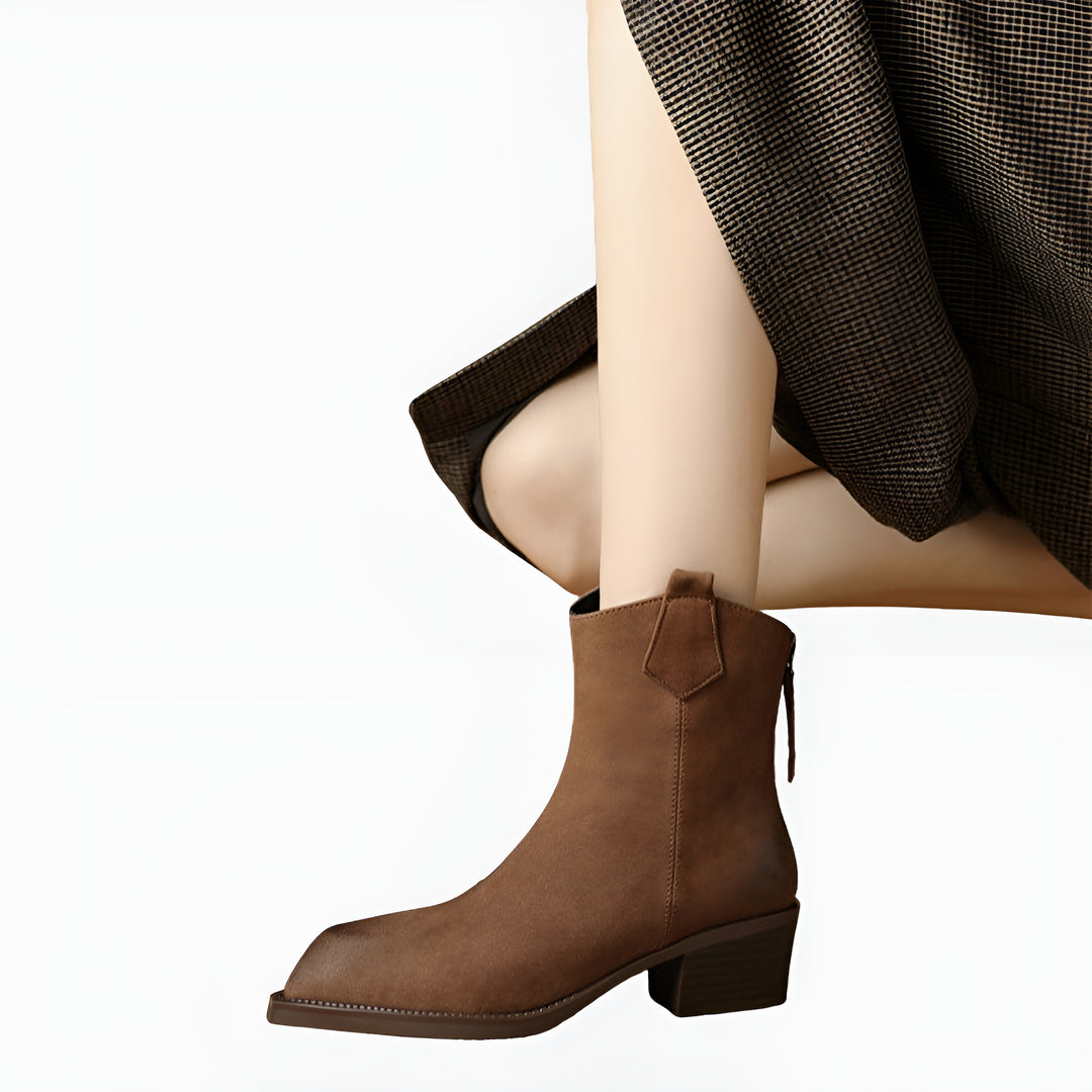 Lurline | Classic Ankle Boots with Block Heel