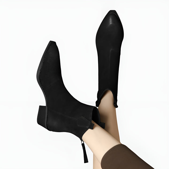 Lurline | Classic Ankle Boots with Block Heel