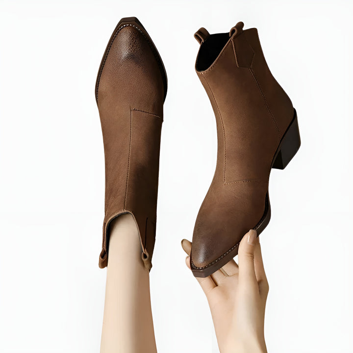 Lurline | Classic Ankle Boots with Block Heel