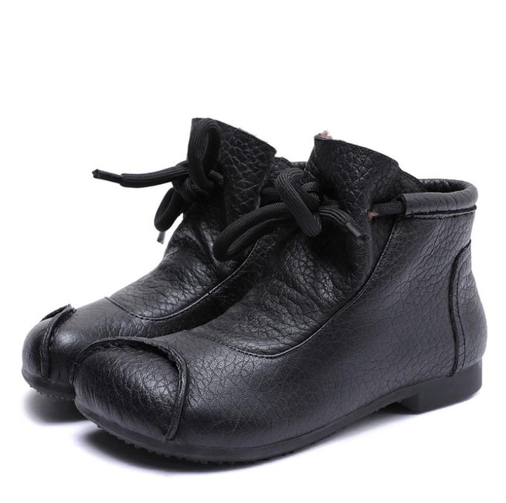 Martha | Casual Lace Up Ankle Boots with Lining