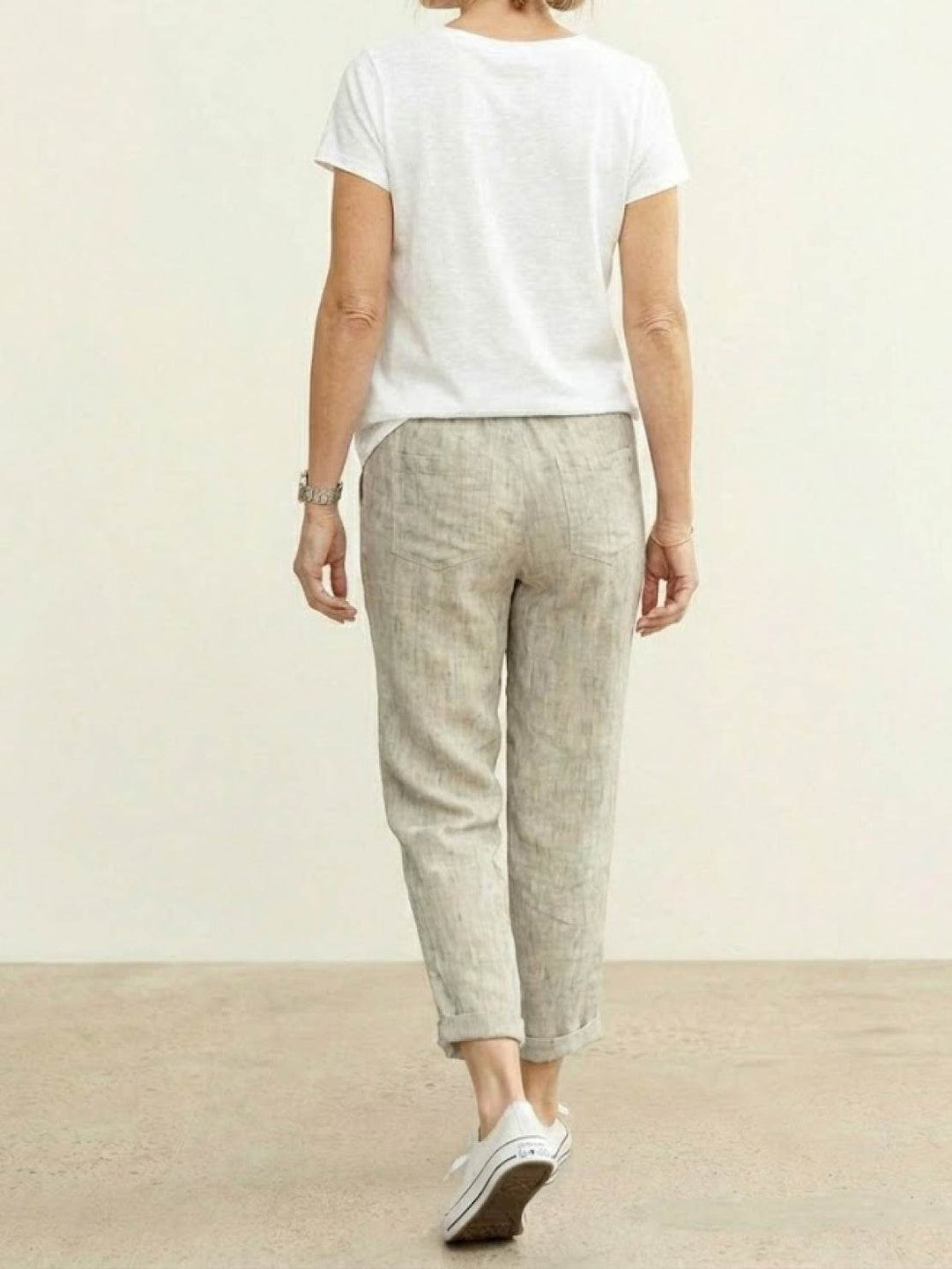 Mila | Straight Leg Pants With Drawstring Waist