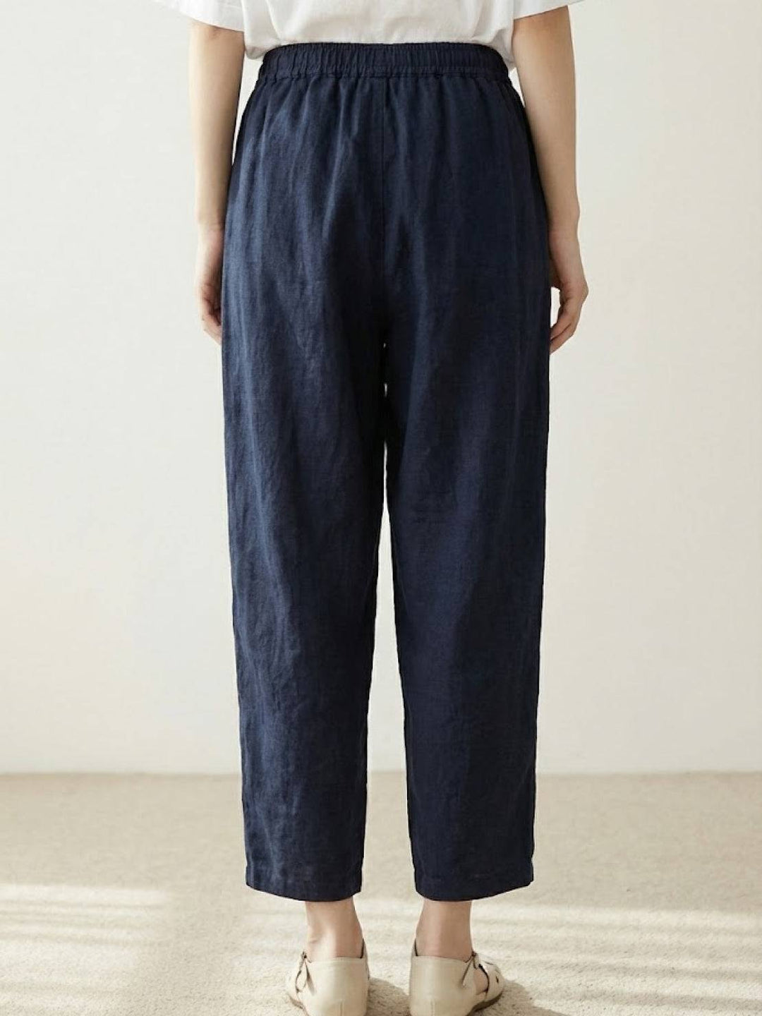 Mila | Straight Leg Pants With Drawstring Waist