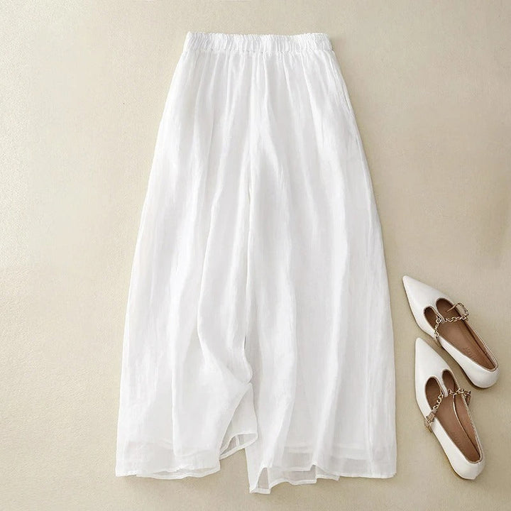 Mira | Wide Leg Pull On Pants with Elastic Waist