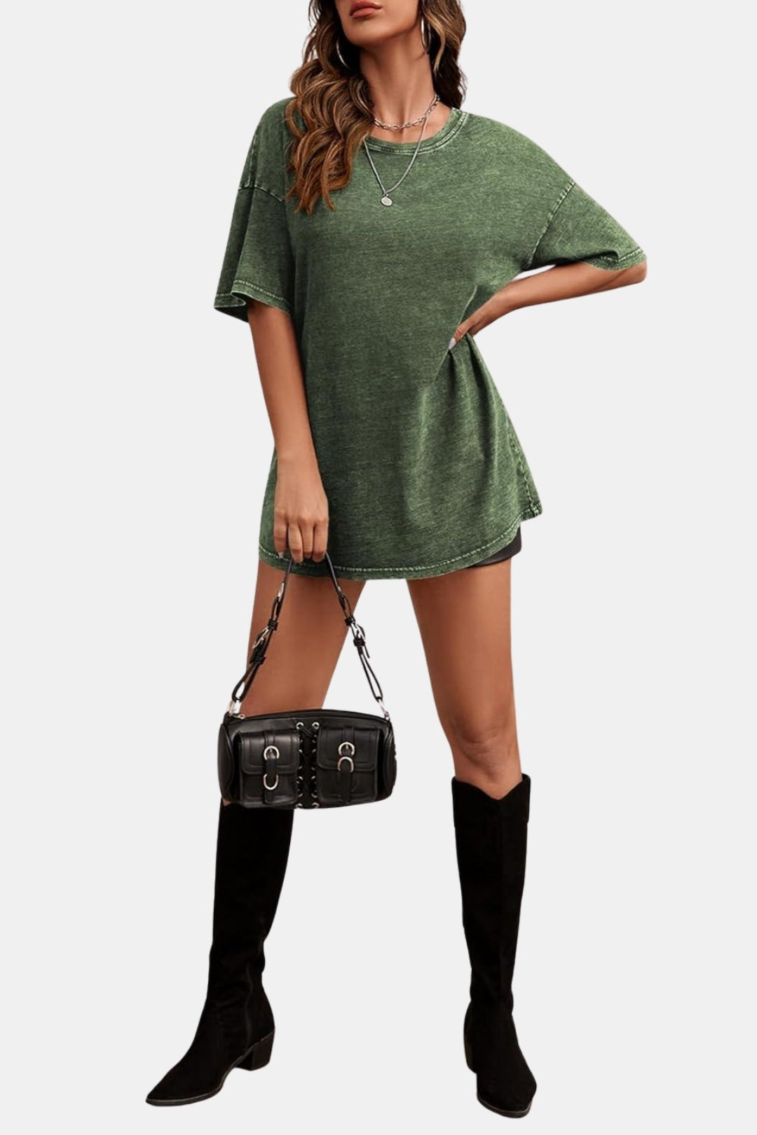 Mirelle | Oversized Crew Neck T Shirt