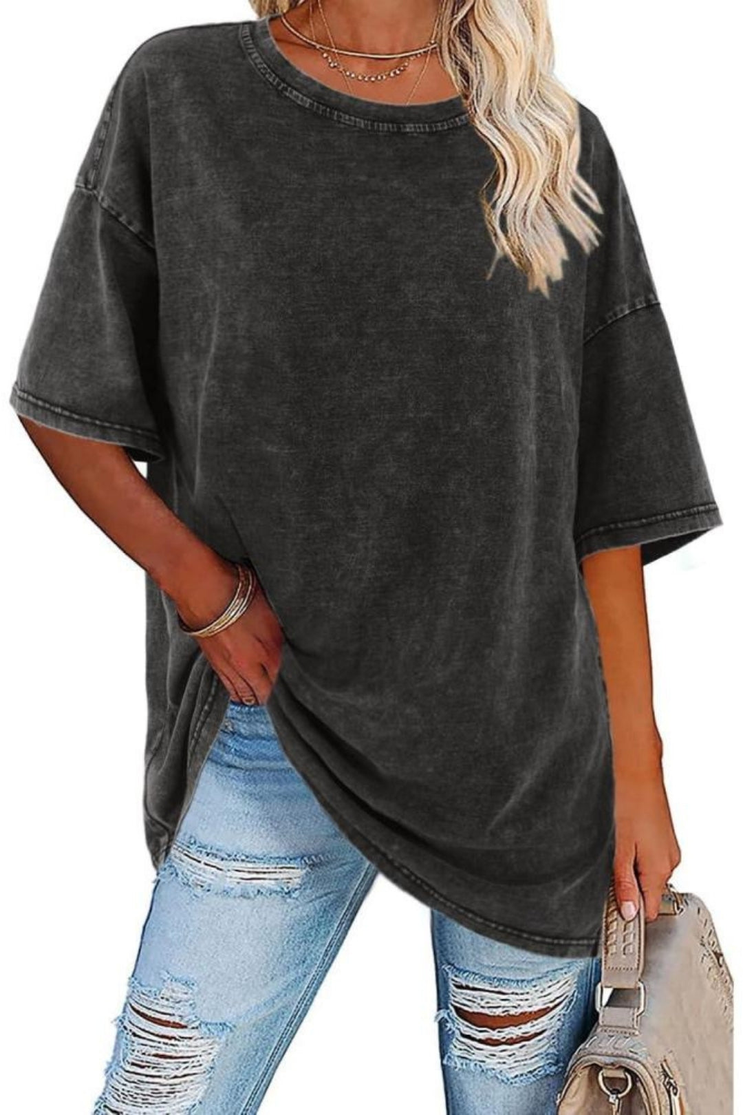 Mirelle | Oversized Crew Neck T Shirt
