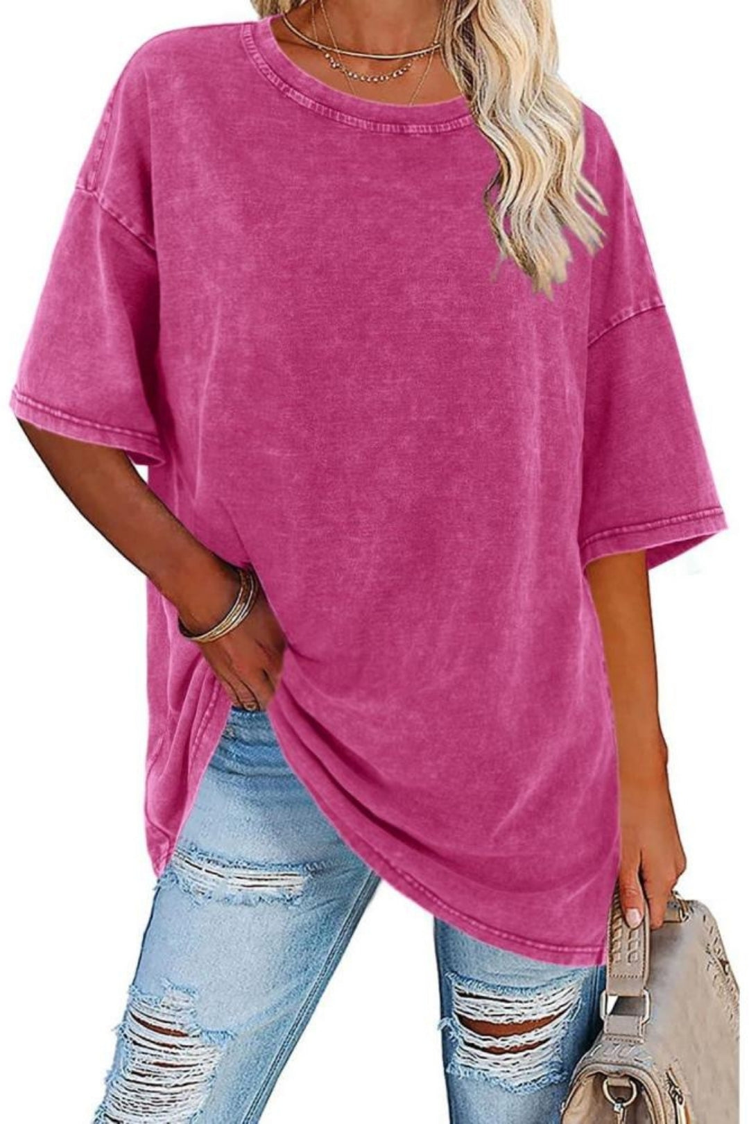 Mirelle | Oversized Crew Neck T Shirt