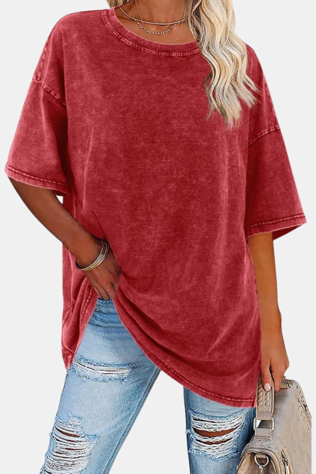 Mirelle | Oversized Crew Neck T Shirt