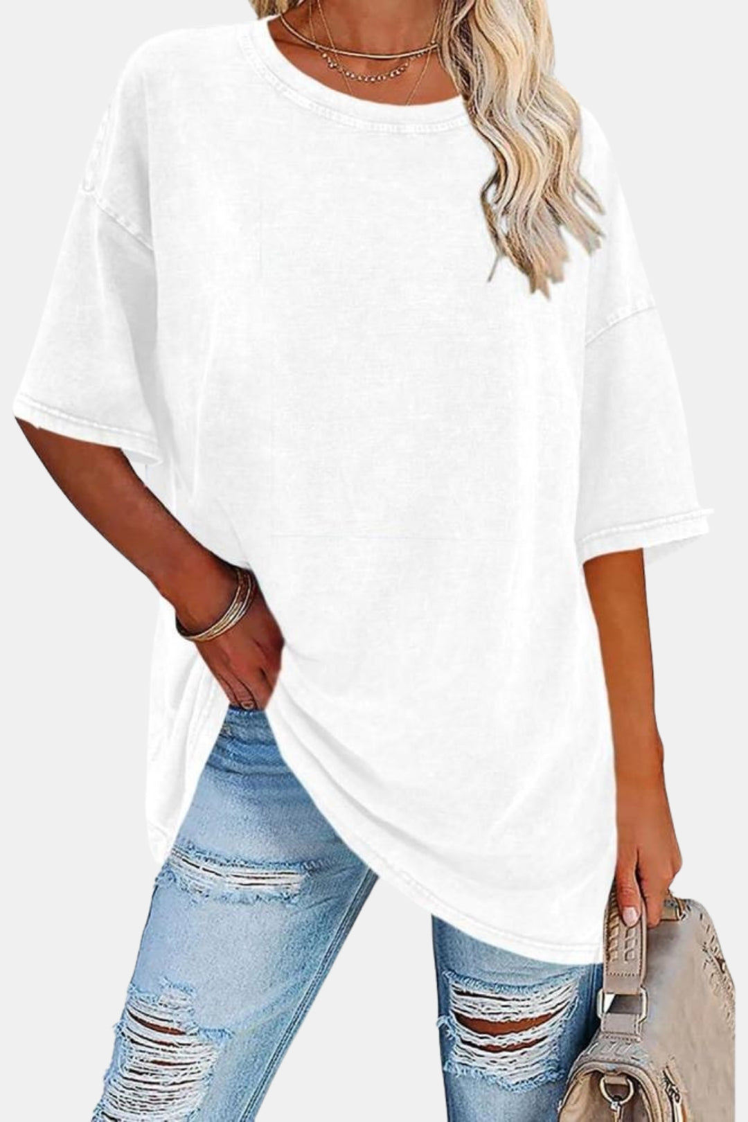 Mirelle | Oversized Crew Neck T Shirt