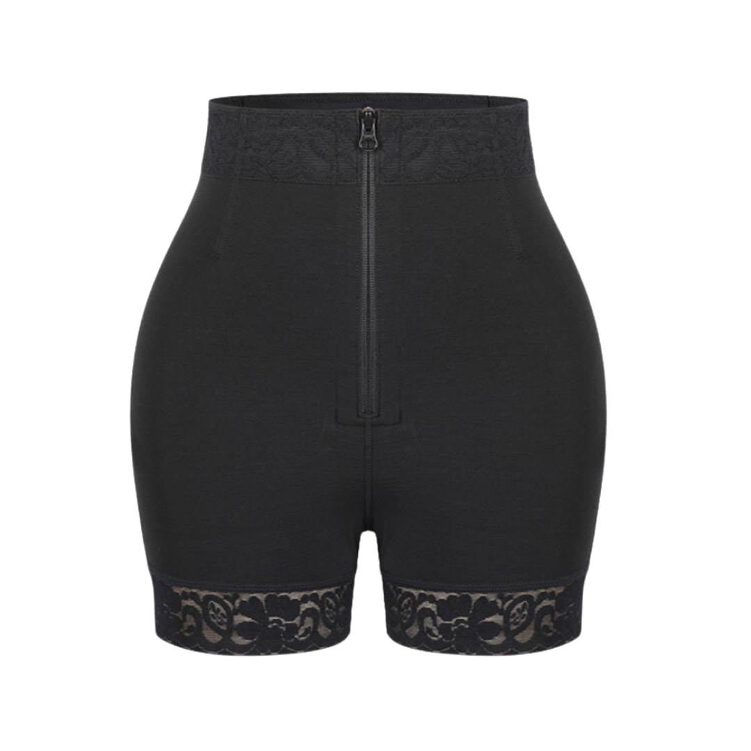 Monica | High Waist Shapewear Shorts With Zip Front