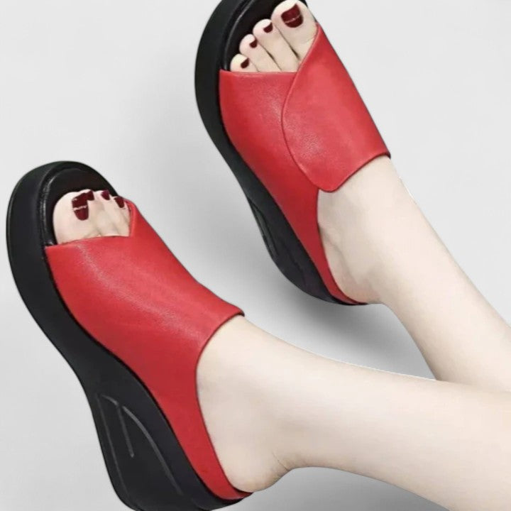 Monica | Platform Wedge Sandals with Open Toe