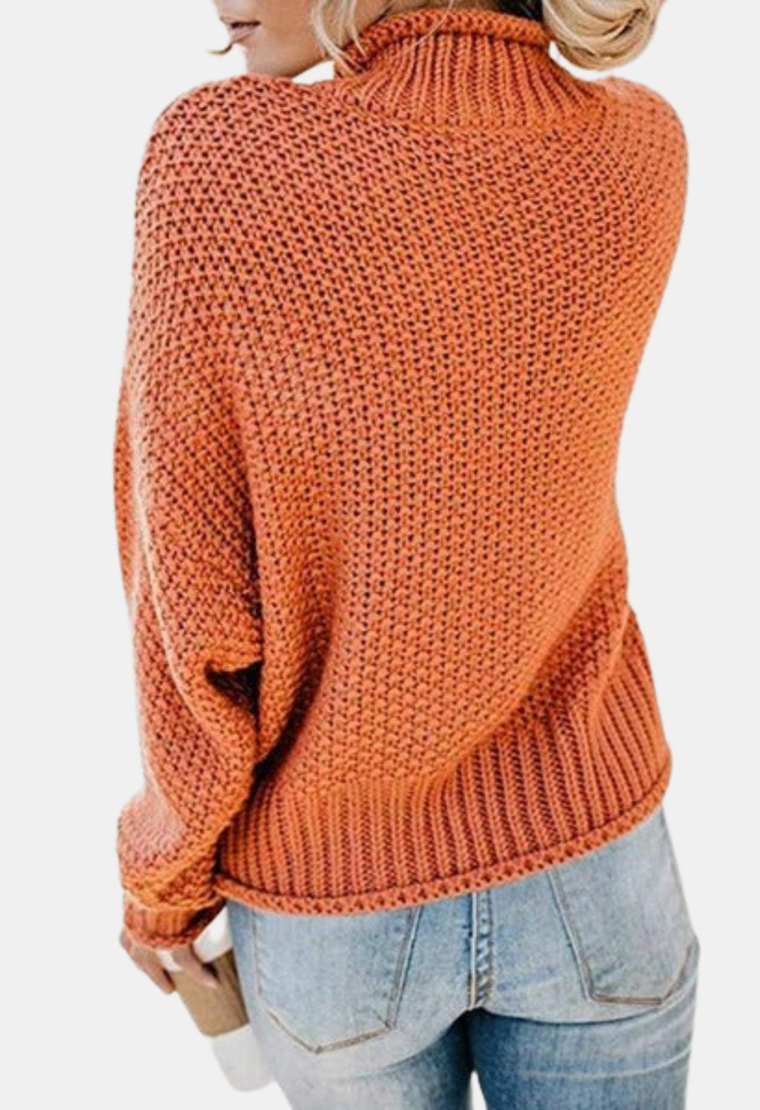 Monroe | Textured Turtleneck Knit Sweater