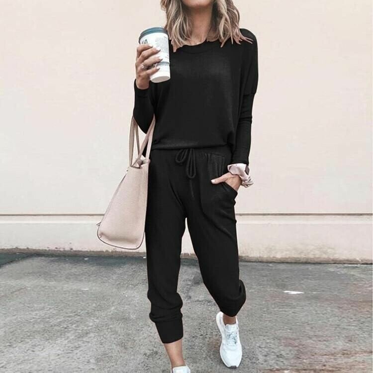 Nadine | Casual Two Piece Lounge Set with Drawstring Pants
