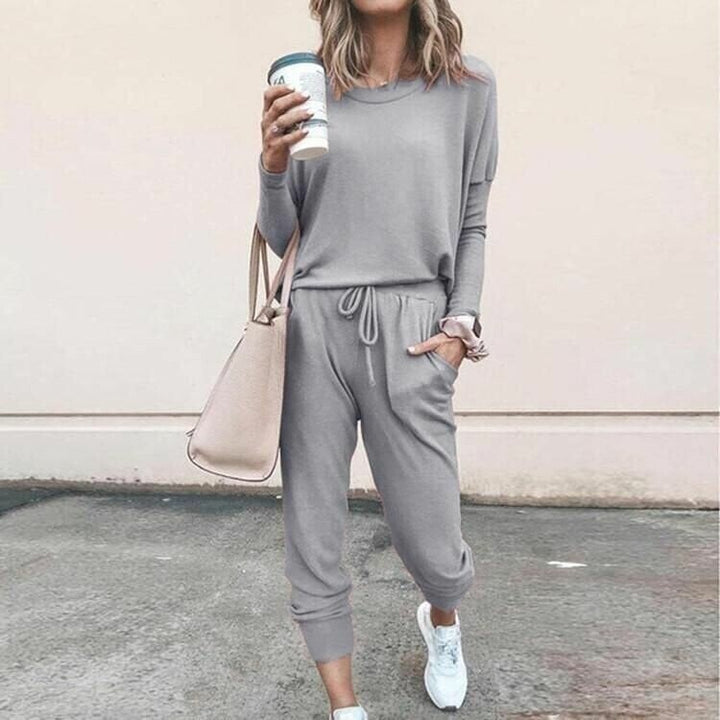 Nadine | Casual Two Piece Lounge Set with Drawstring Pants