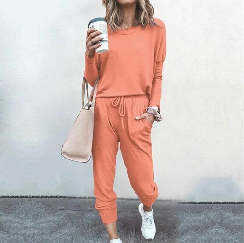 Nadine | Casual Two Piece Lounge Set with Drawstring Pants