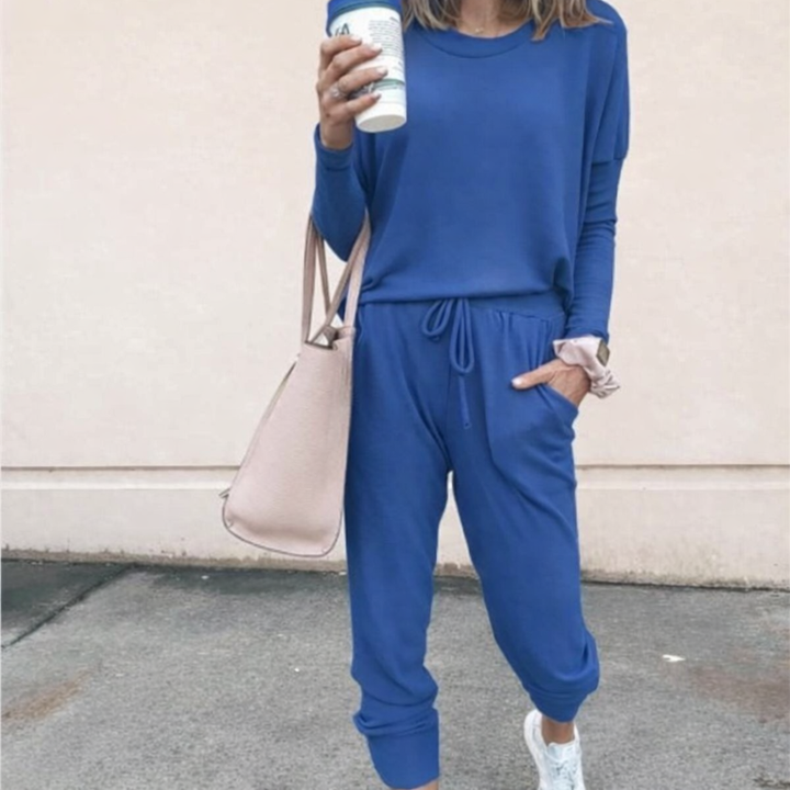 Nadine | Casual Two Piece Lounge Set with Drawstring Pants