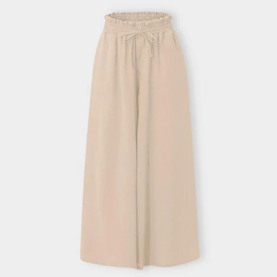 Naomi | Wide Leg Pants With Smocked Waist
