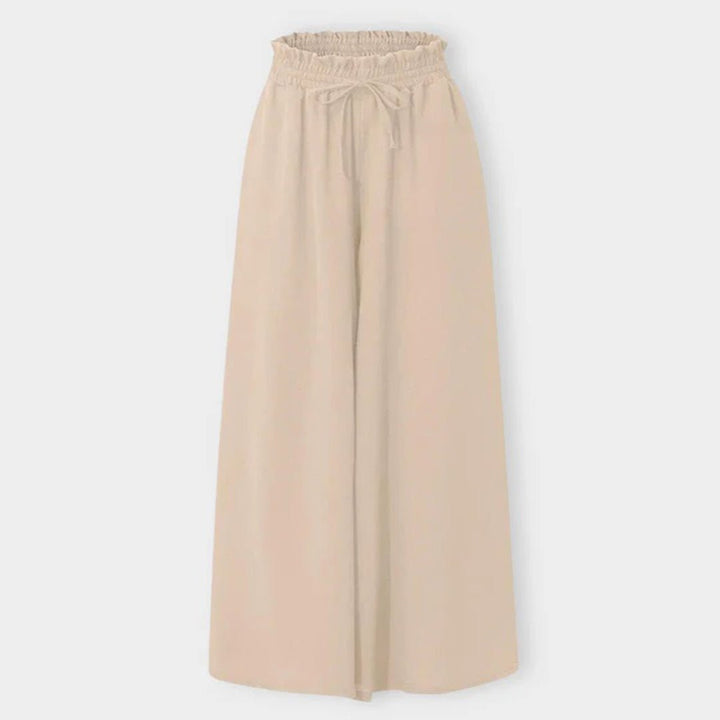 Naomi | Wide Leg Pants With Smocked Waist
