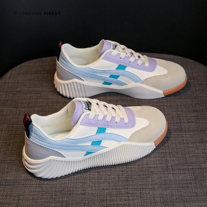 Natalie | Casual Sneakers with Contrast Stripe Detail