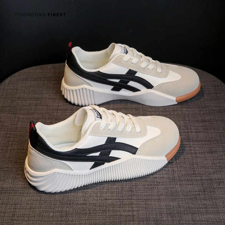 Natalie | Casual Sneakers with Contrast Stripe Detail