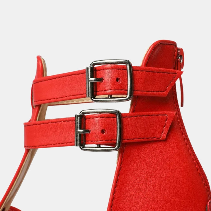 Nereida | Platform High Heel Sandals with Ankle Strap