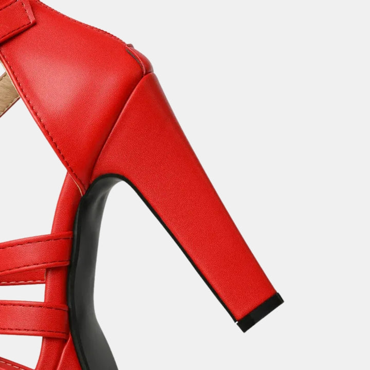 Nereida | Platform High Heel Sandals with Ankle Strap