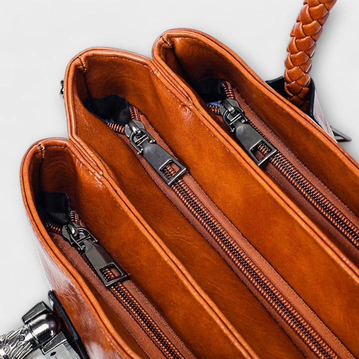 Nerine | Satchel Bag with Braided Handles