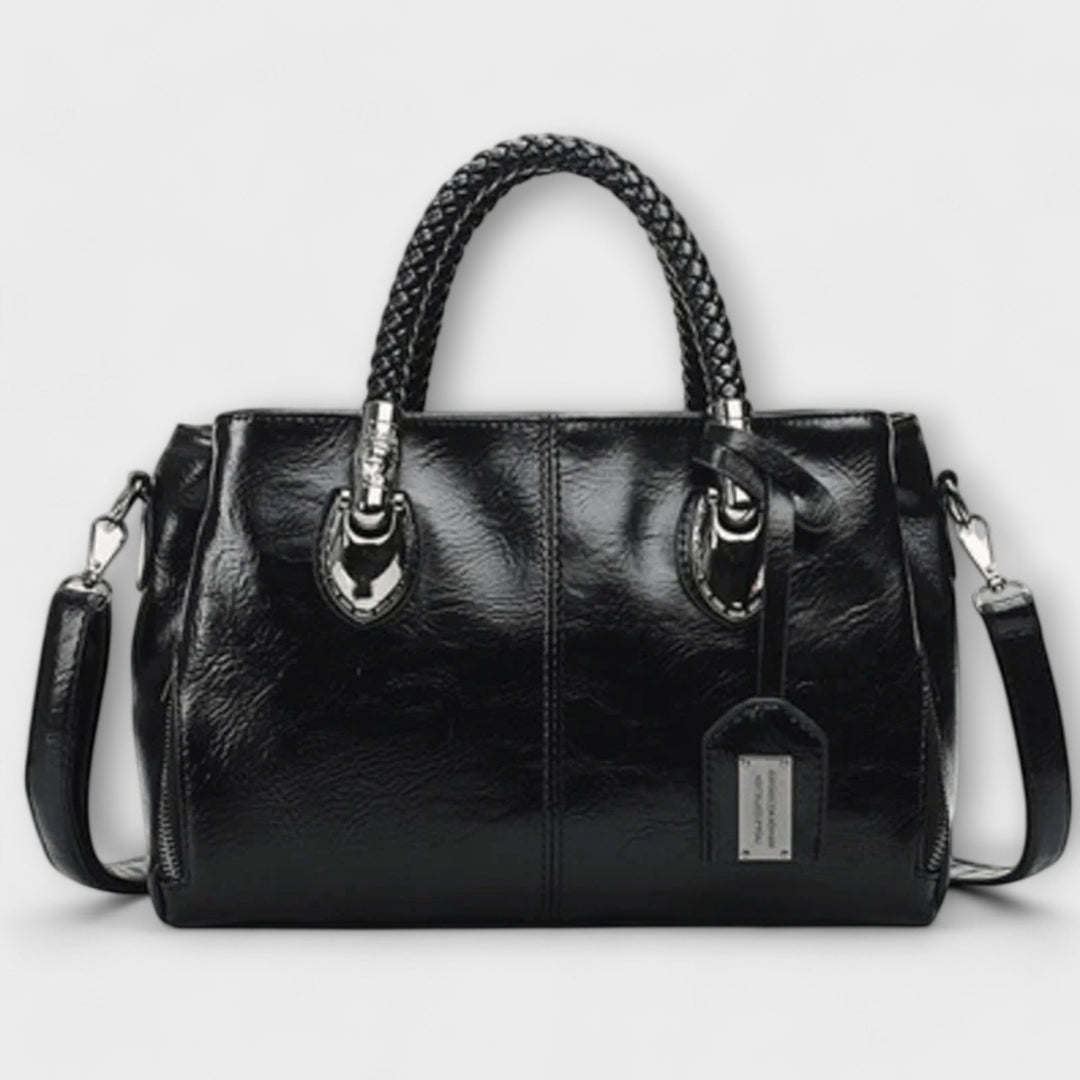 Nerine | Satchel Bag with Braided Handles