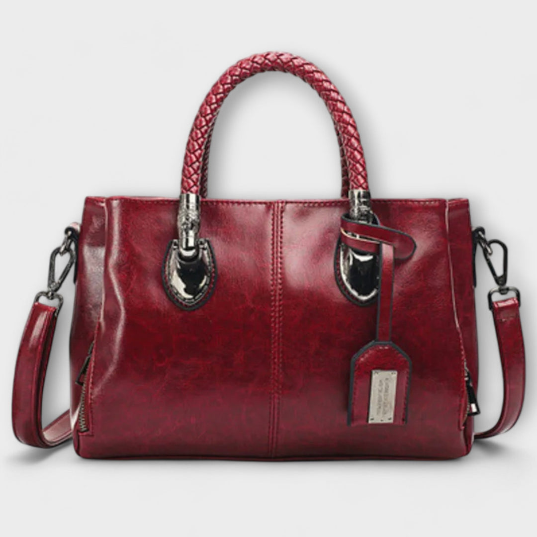 Nerine | Satchel Bag with Braided Handles