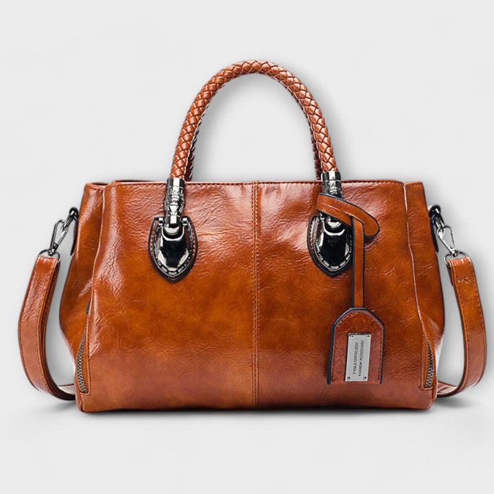 Nerine | Satchel Bag with Braided Handles