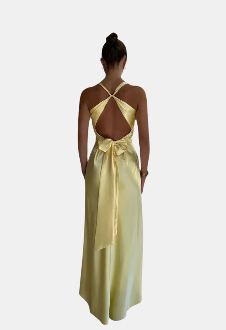 Nirevella | Wedding Guest Elegant V Neck Maxi Dress