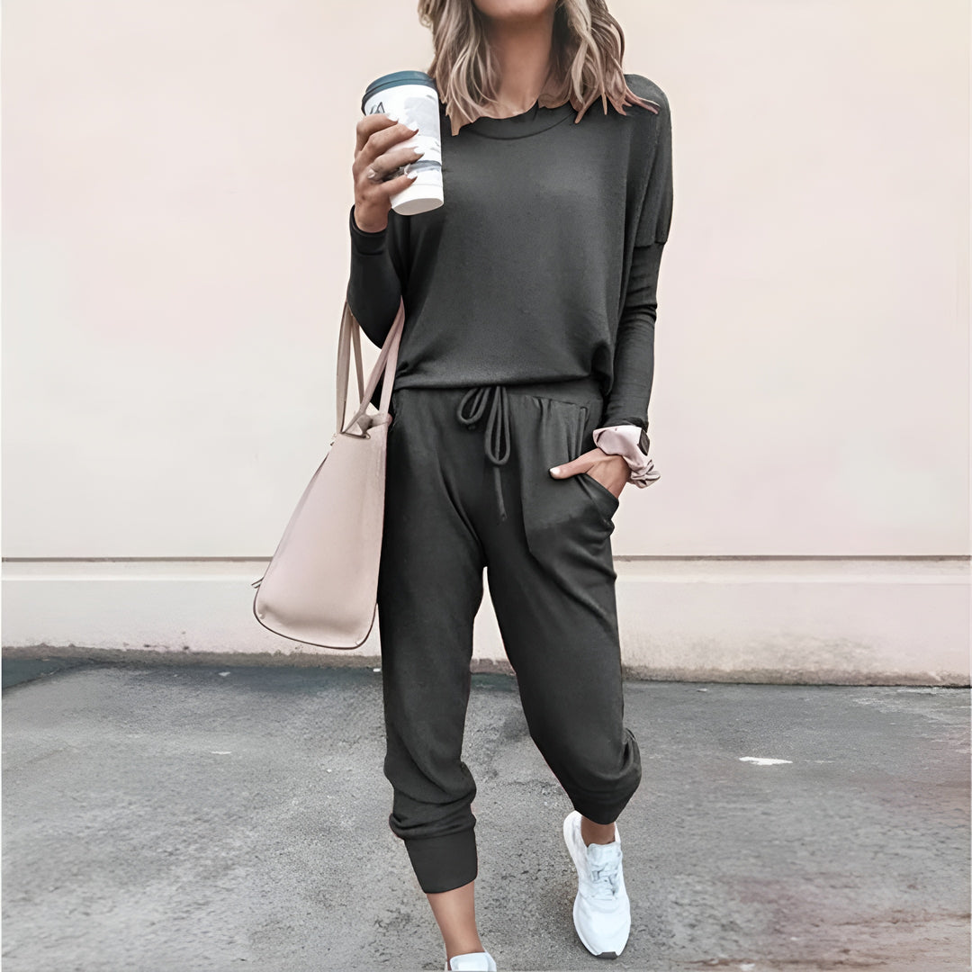 Nola | Casual Two Piece Lounge Set with Jogger Pants