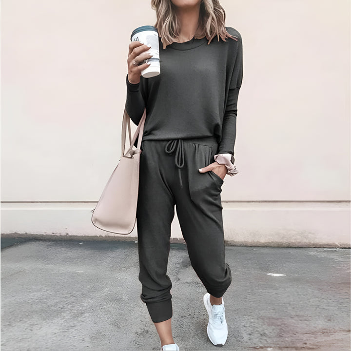 Nola | Casual Two Piece Lounge Set with Jogger Pants