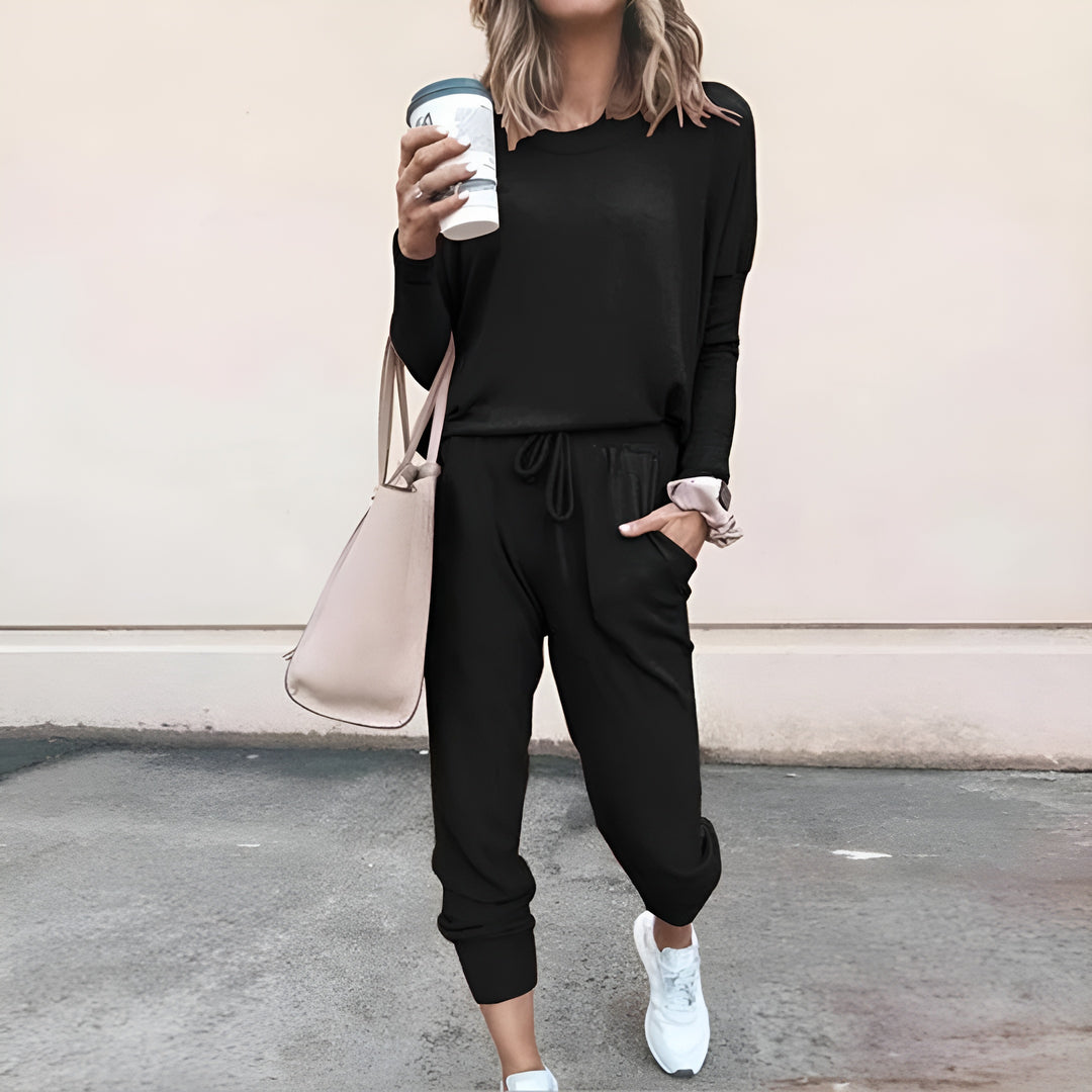Nola | Casual Two Piece Lounge Set with Jogger Pants