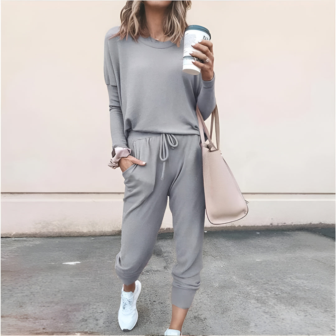 Nola | Casual Two Piece Lounge Set with Jogger Pants
