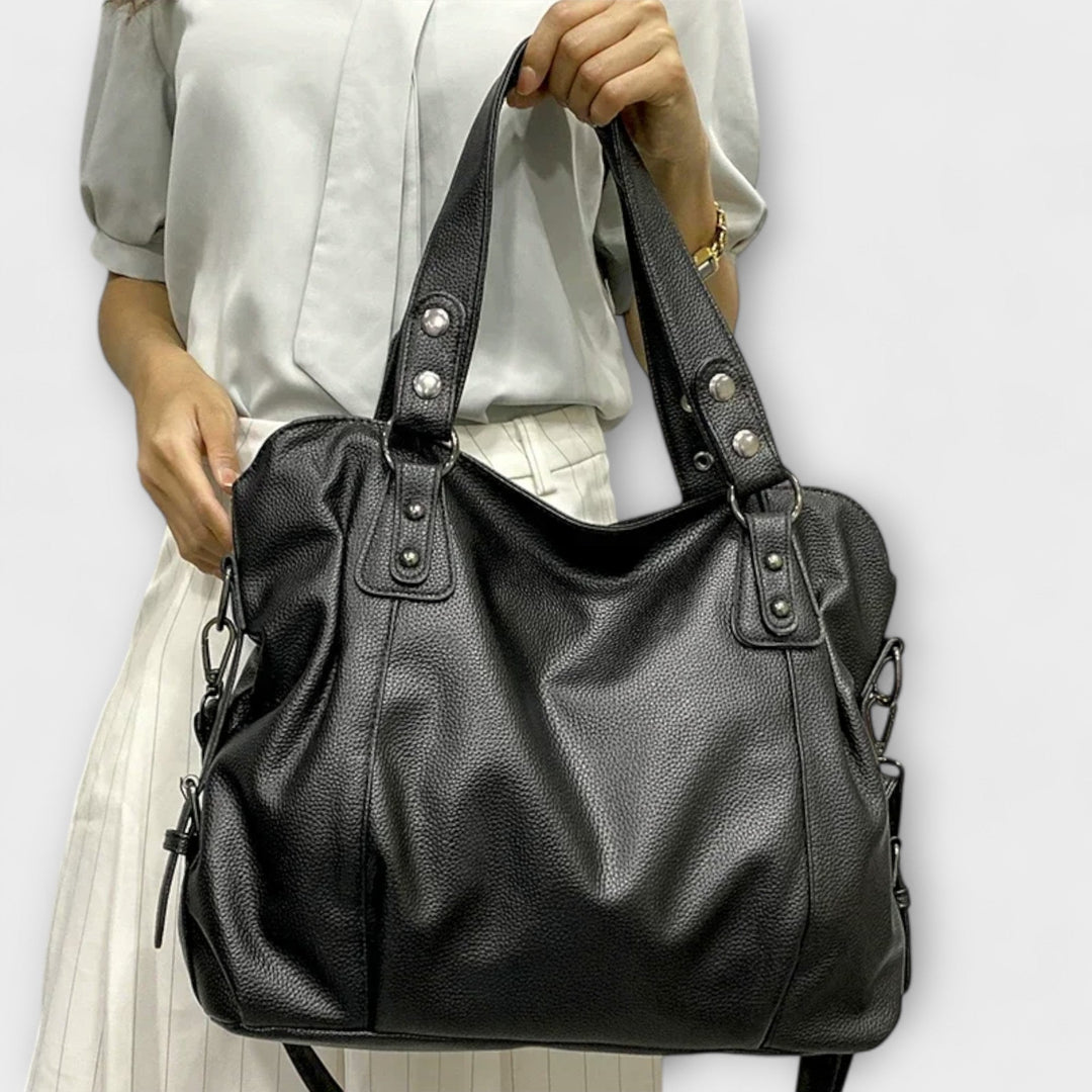 Noor | Slouchy Hobo Bag with Studded Straps