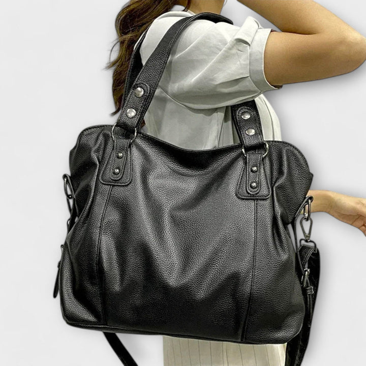 Noor | Slouchy Hobo Bag with Studded Straps