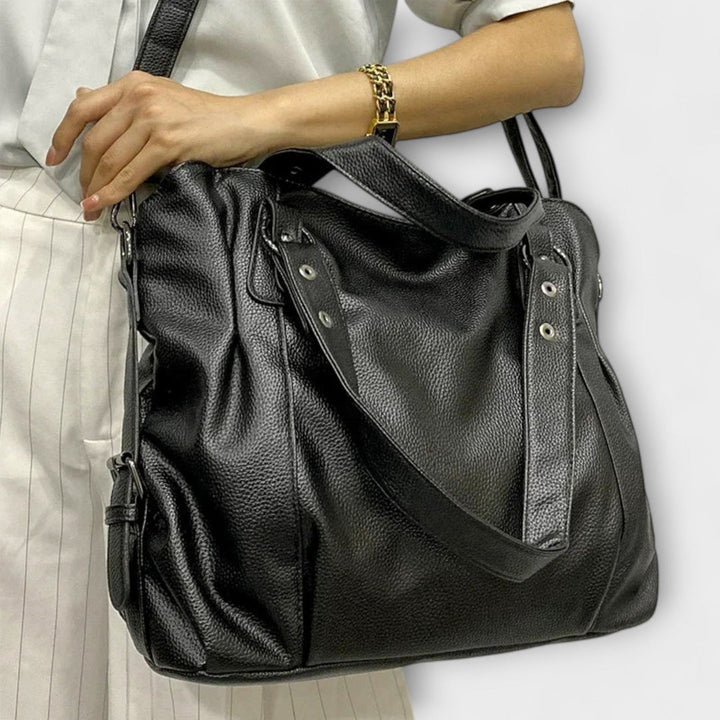 Noor | Slouchy Hobo Bag with Studded Straps