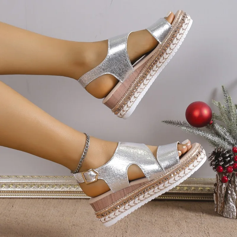 Nora | Platform Sandals With Adjustable Strap