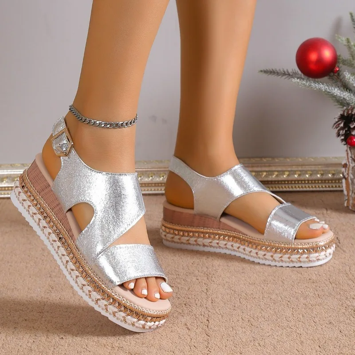 Nora | Platform Sandals With Adjustable Strap