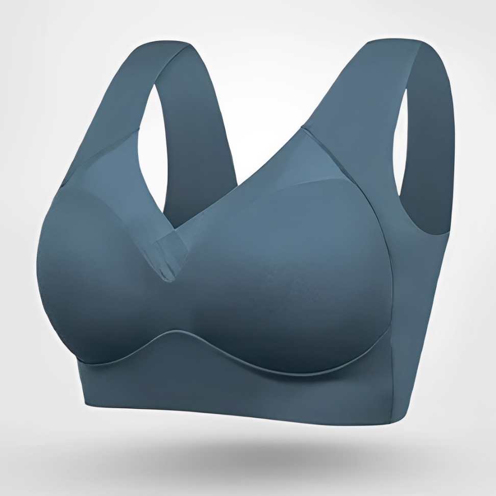 Nora | Seamless V Neck Bra With Wide Straps
