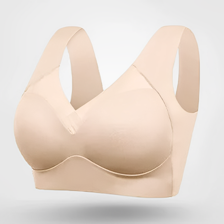Nora | Seamless V Neck Bra With Wide Straps
